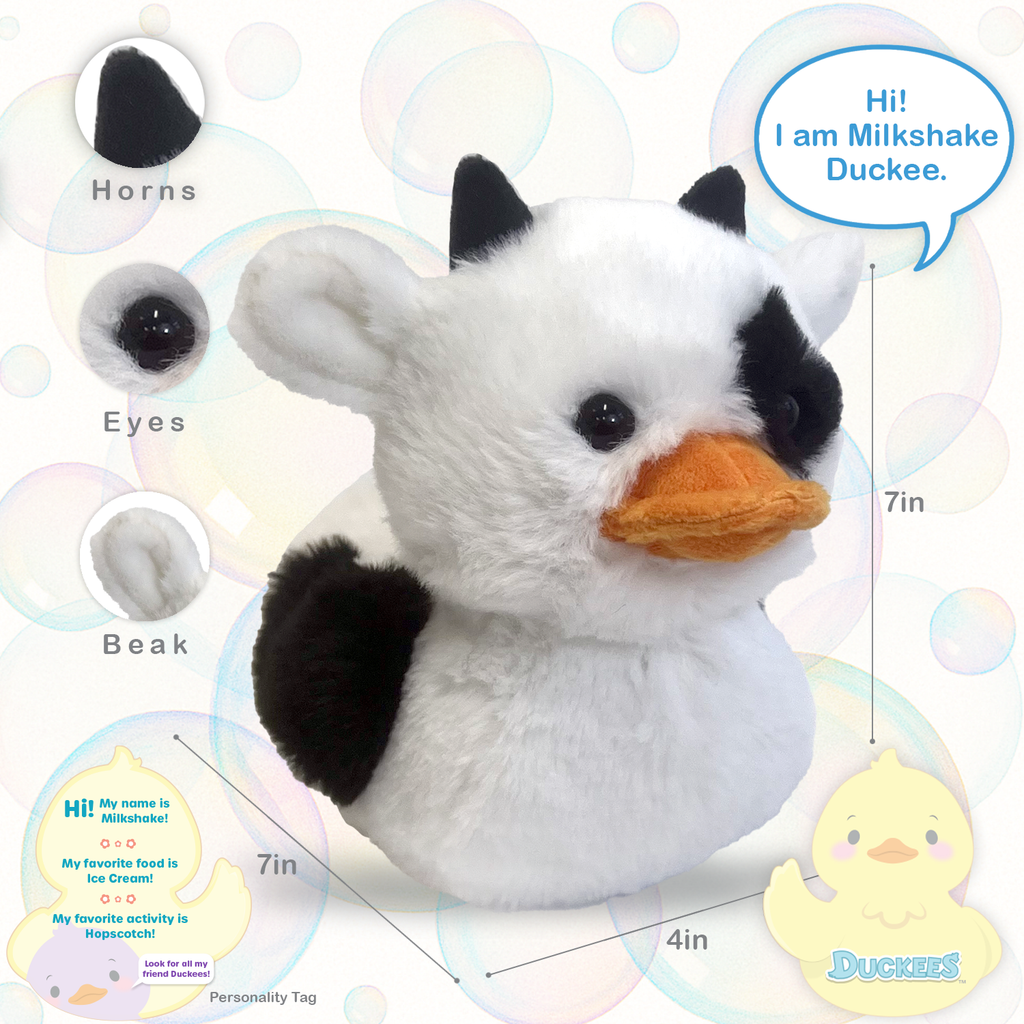 World's Softest Plush - 7" Milkshake Plush Duckee Cow