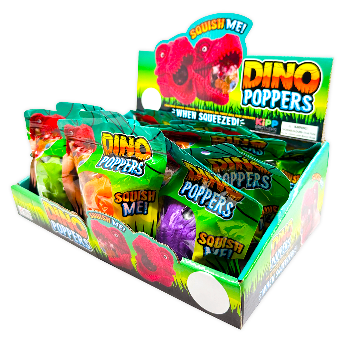 So Much Fun! Squishy Fidget Dino Poppers