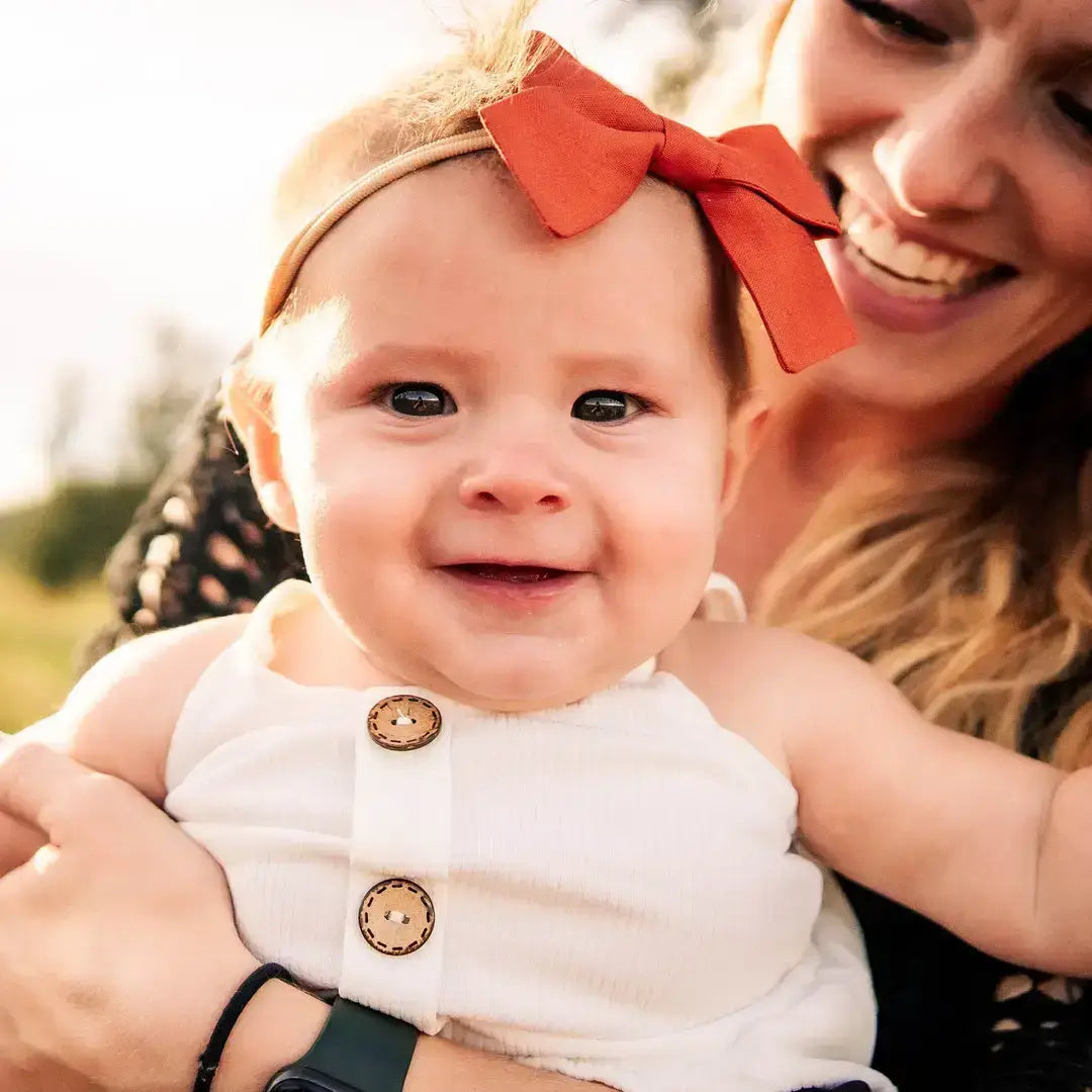 Black & White Stripes &Red Heart Valentines Day Pinwheel Bow