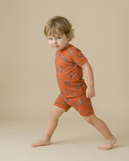 Wild Tiger Bamboo Boys Girls Infants Short Sleeve PJs