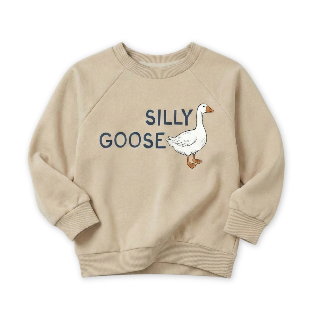 Organic Cotton Sweatshirt - Silly Goose