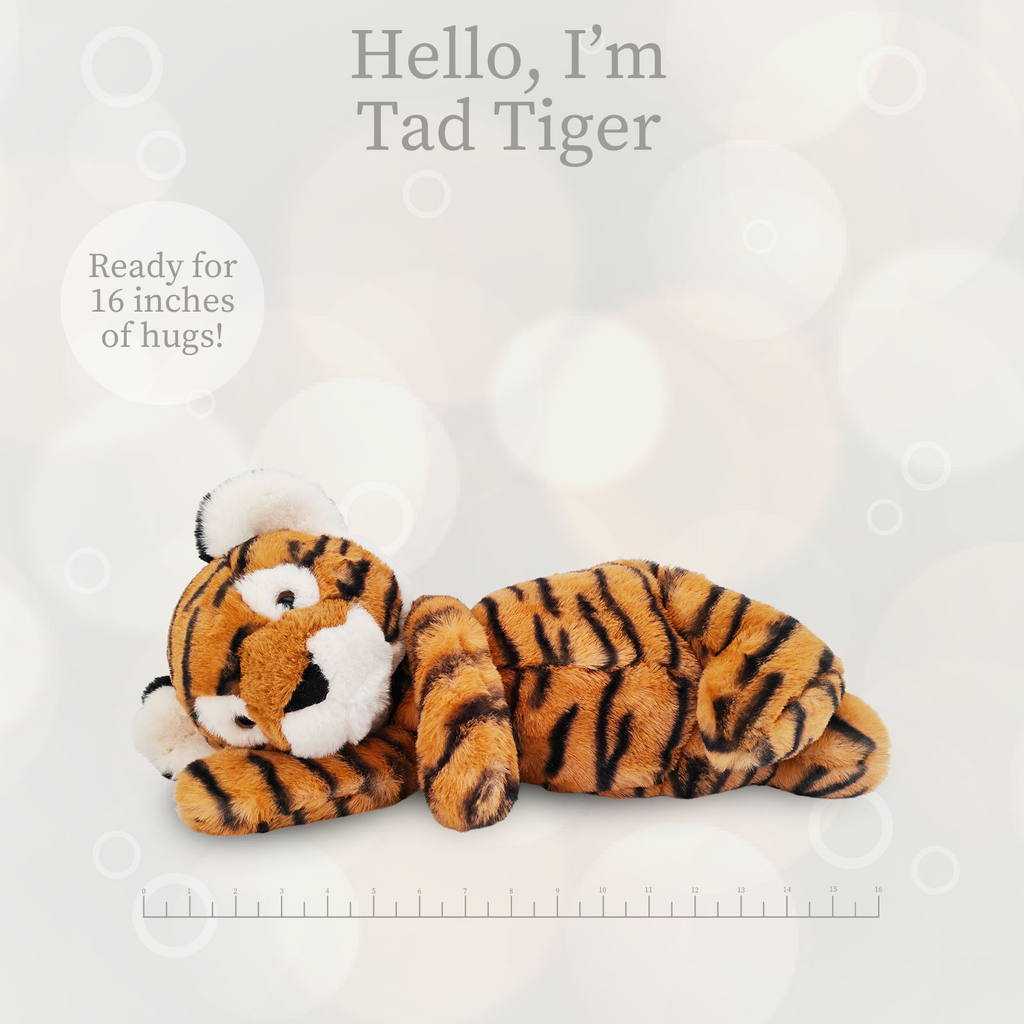 World's Softest Lushee 16 inch - Tad Tiger Plush Toy