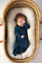 Navy Blue Knotted Gown