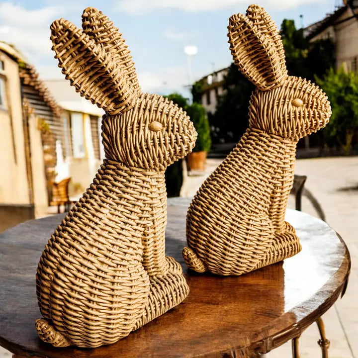 Bunny Decoration, Farmhouse Easter Rabbit Home Decor Statues