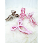 Assorted Pink and Taupe Shades of Bow Clip
