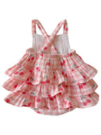 Gingham Cherries / Muslin Ruffle Sunsuit