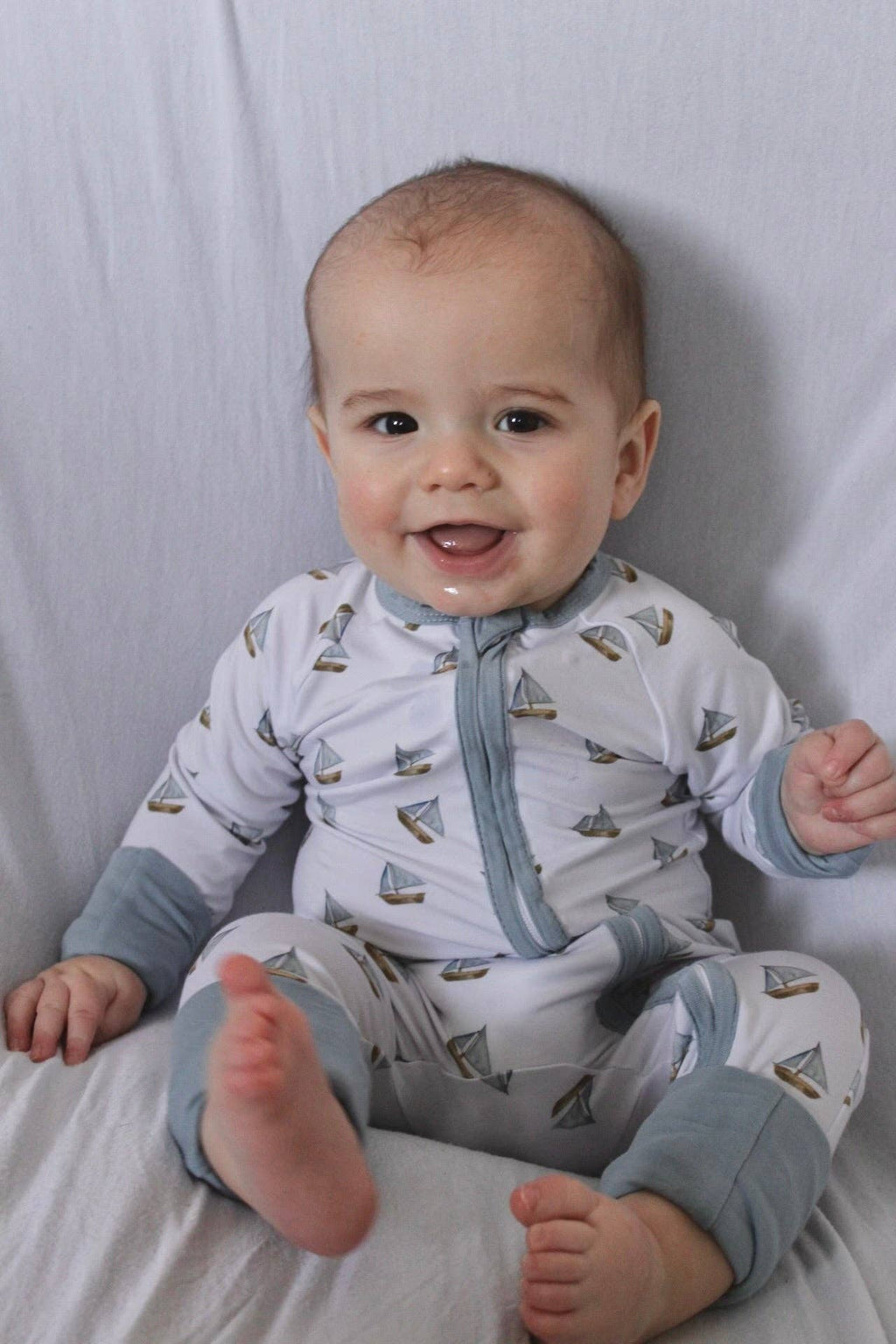 Sailboats Bamboo Romper