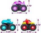 Tub Works® Monster Trucks™ Light Up Bath Toys, 3 Pack, Crab, Ray & Octopus