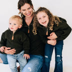 Dark Green 1/4 zip Sweater - Infant-Toddler