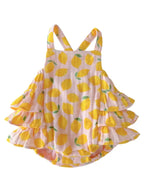 Lemon Sorbet / Muslin Ruffle Sunsuit