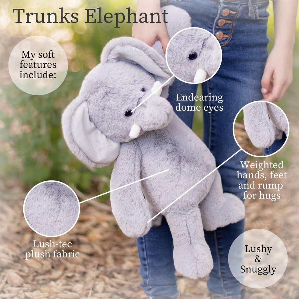 World's Softest Lushees 16" - Elephant Plushie for Kids