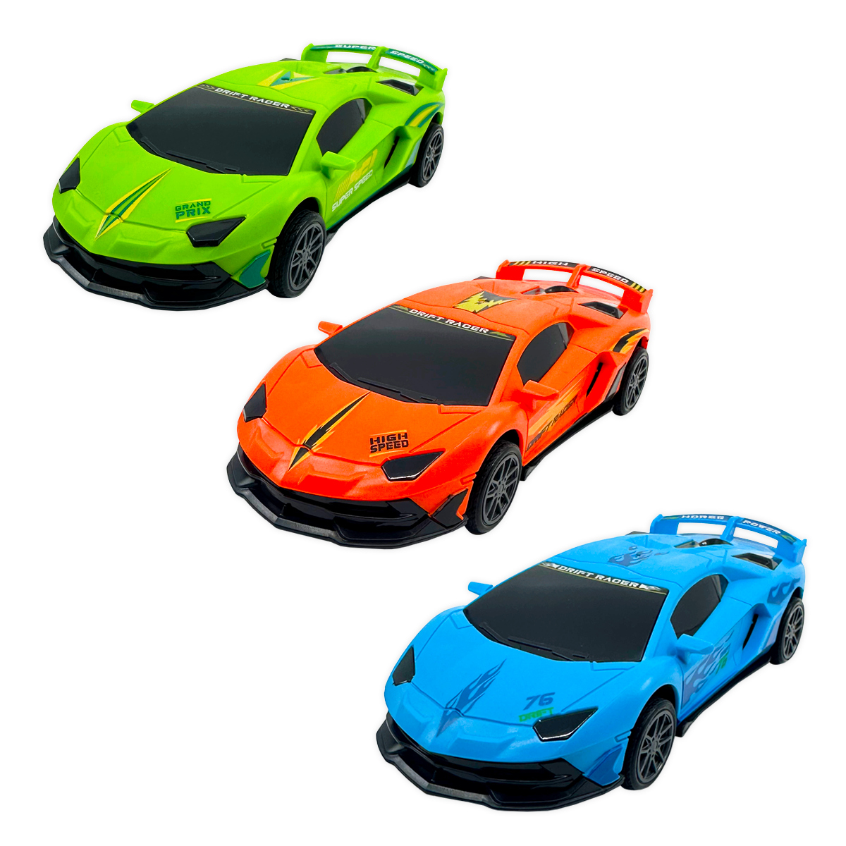 Sideways Drift Racers Friction Car Assortment