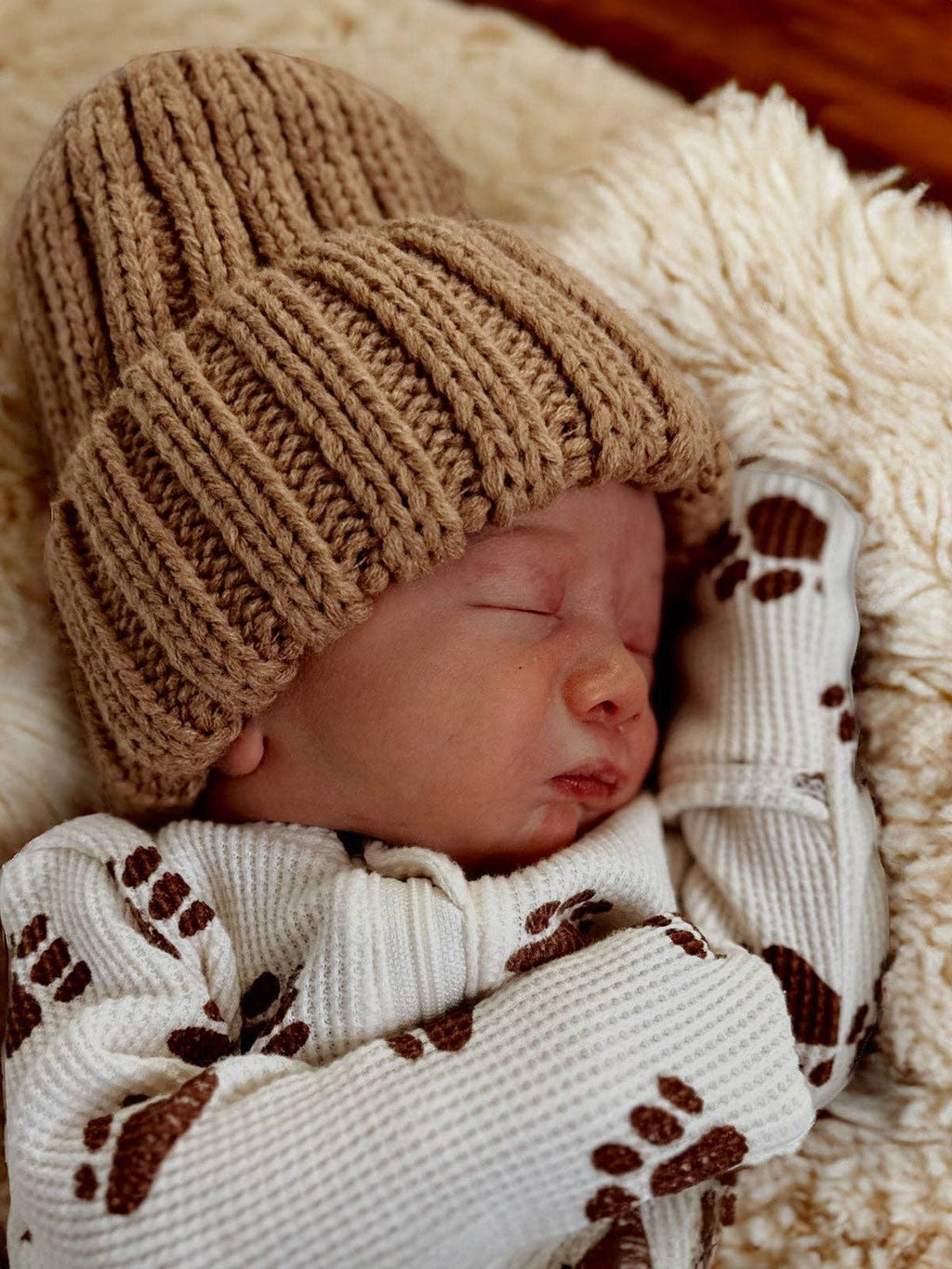 Baby's First Hat - Chunky Knit - Tawny