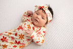70s Groovy Flower Knotted Newborn Baby Gown