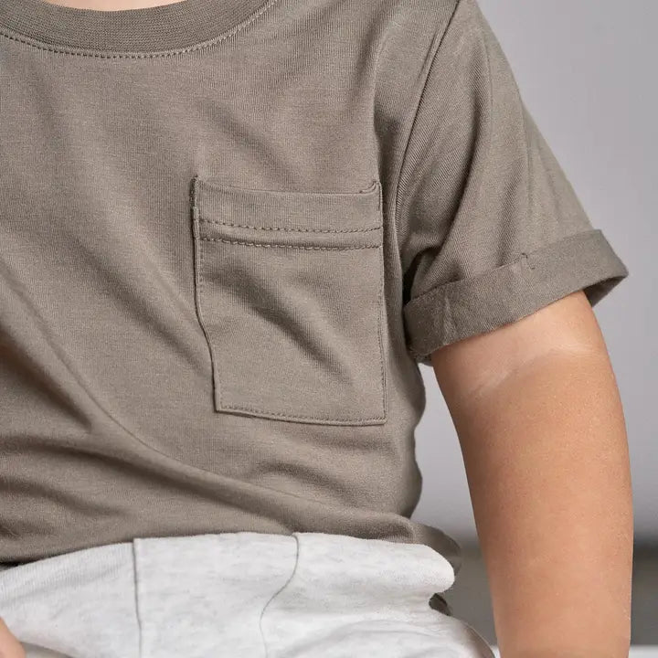 Bamboo Pocket Tee - Army Green
