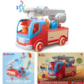 Bello Chiddo STEM Wooden Toys - Fire Engine - LED Lights