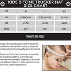 Kids/Baby Two Tone Vintage Cap - Bubba (Black/Beige)