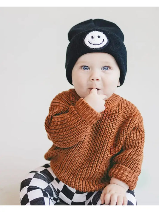 Smiley Beanie | Black