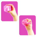 Squish & Squeeze Sparkle Cube Ball Fidget Toy