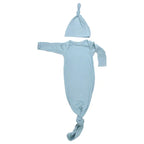 Blue Bird Knotted Gown with matching Hat