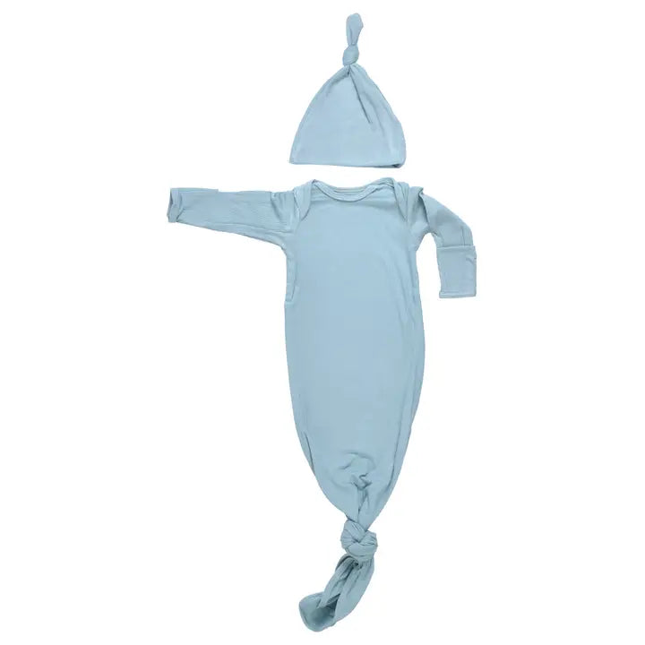 Blue Bird Knotted Gown with matching Hat