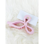 Assorted Pink and Taupe Shades of Bow Clip