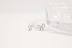 18K Gold PVD Stainless Steel Bow Stud Earrings