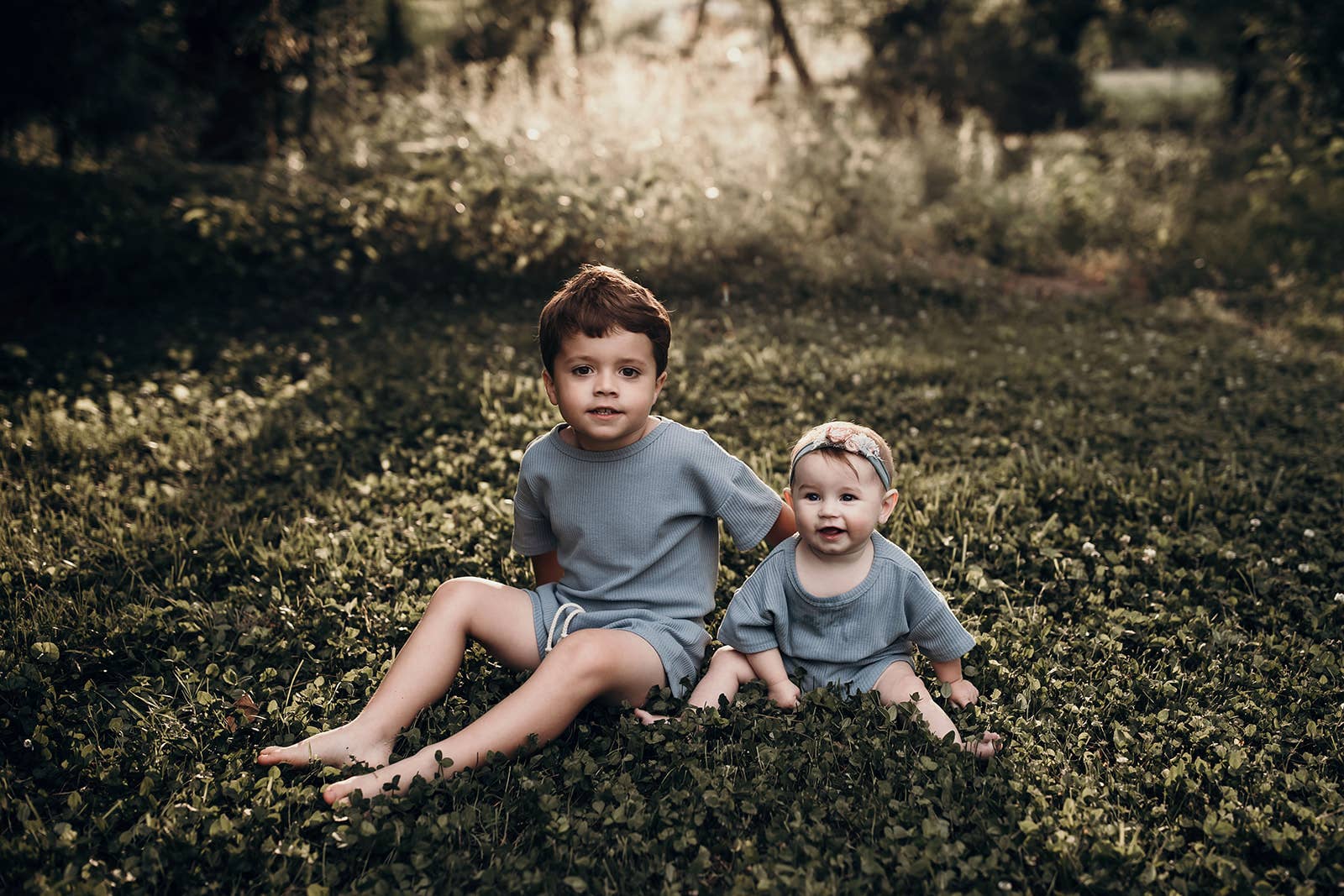 Santorini Summer Waffle Toddler Top & Bottom Set