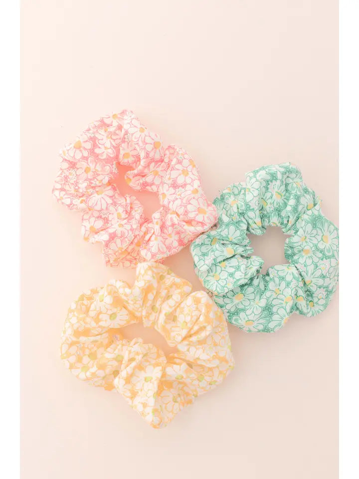 Floral Cotton Hair Scrunchie