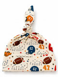 Knot Beanie, Vintage Football Playbook