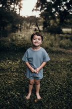 Santorini Summer Waffle Toddler Top & Bottom Set