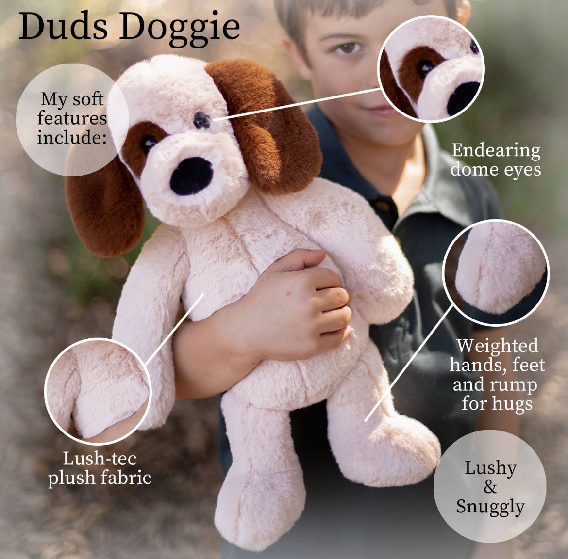 World's Softest 16-inch Duds Doggie Plush Toy for Kids