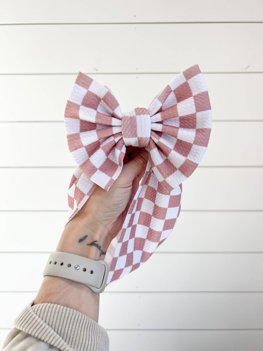 Checker Bullet Bow + Headwrap  