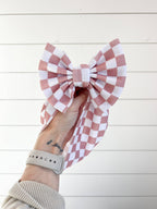 Checker Bullet Bow + Headwrap  