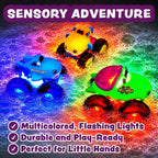 Tub Works® Monster Trucks™ Light Up Bath Toys, 3 Pack, Shark, Sea Turtle & Pufferfish