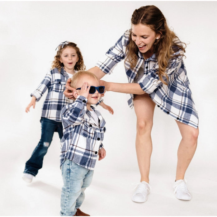 Navy Plaid Flannel - Infant - UNISEX