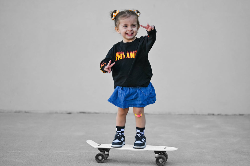 Black + White Checker Socks