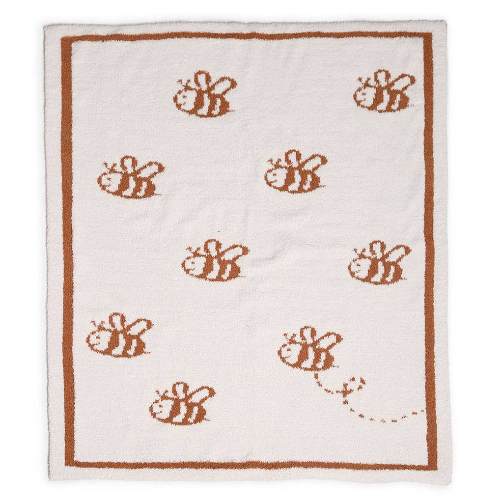BEES Print Kids Luxury Soft Throw Blanket