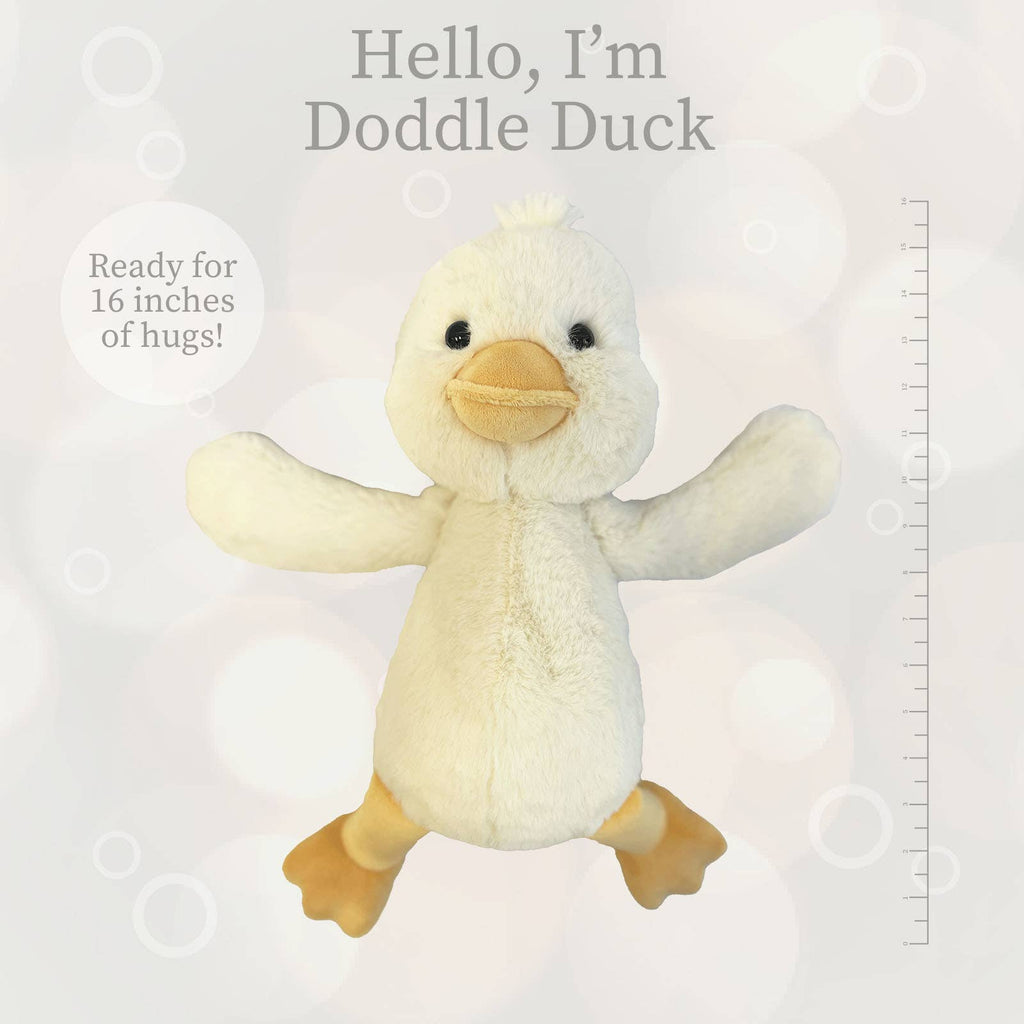 World's Softest 16" Large Lushees Off White Duck Plushie