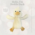 World's Softest 16" Large Lushees Off White Duck Plushie