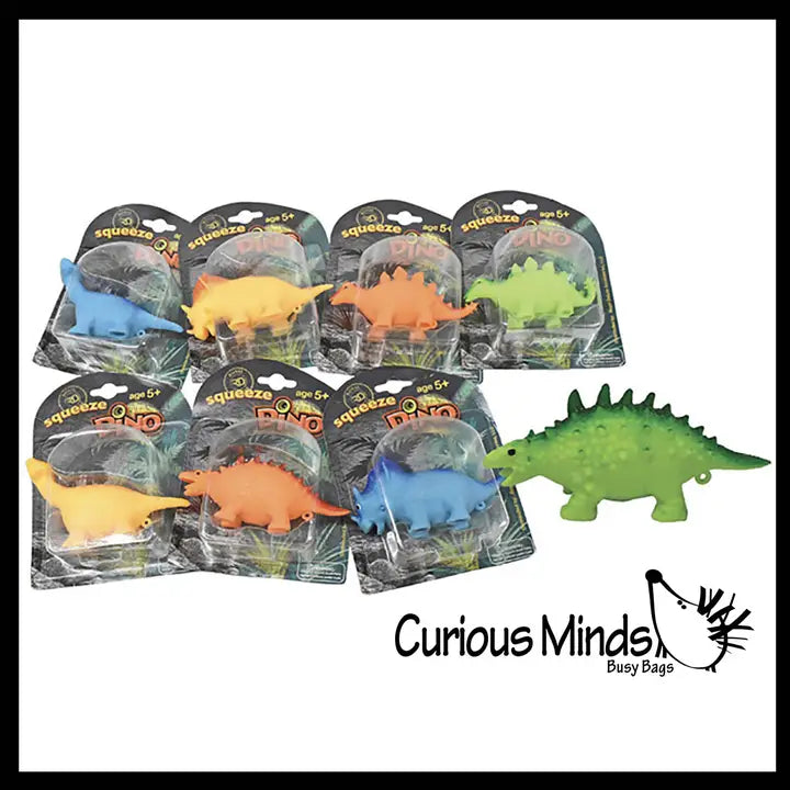 1 Dinosaur Soft Cream Doh Filled Stress Ball - Squishy Gooey