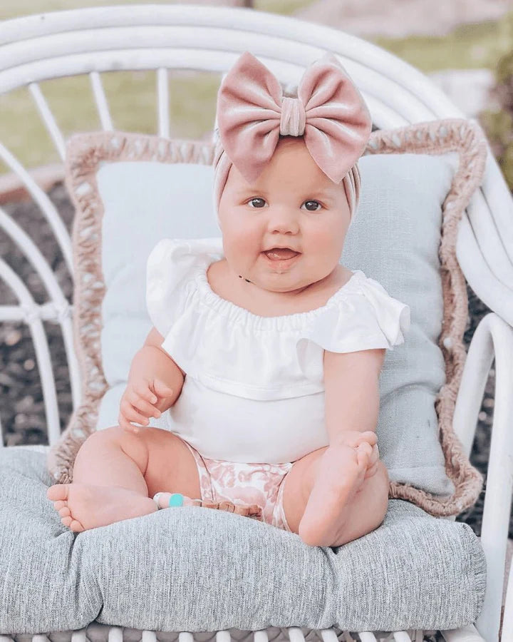 Isla Flutter Sleeve Leotard - White as Snow