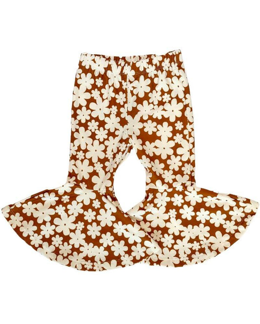 Keely Exaggerated Bell Bottoms - Flower Child
