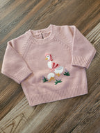 Embroidered Duck Sweater