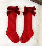 Knee High Bow Socks