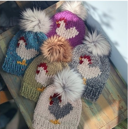 Sweet Knitted Chicken Hat