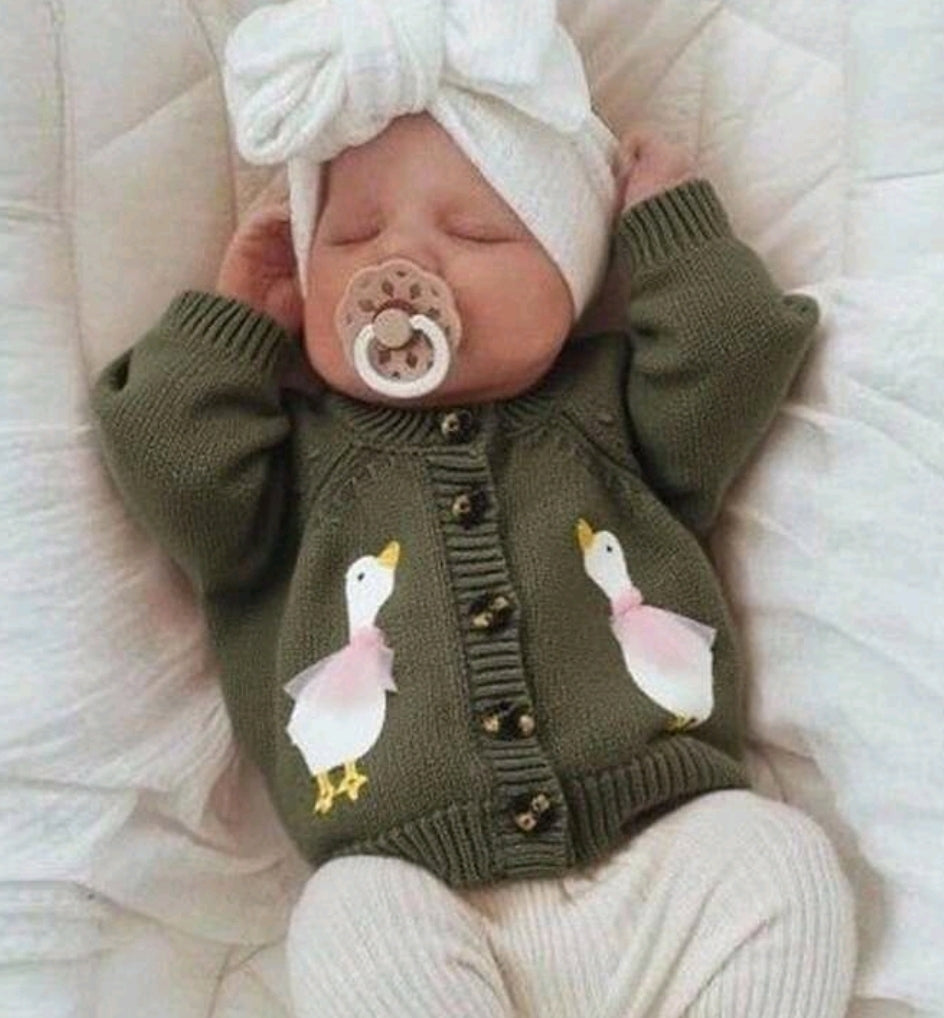 Knitted Goose Cardigan