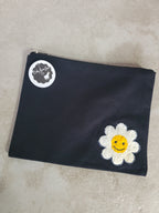 Daisy Canvas Zipper Pouch